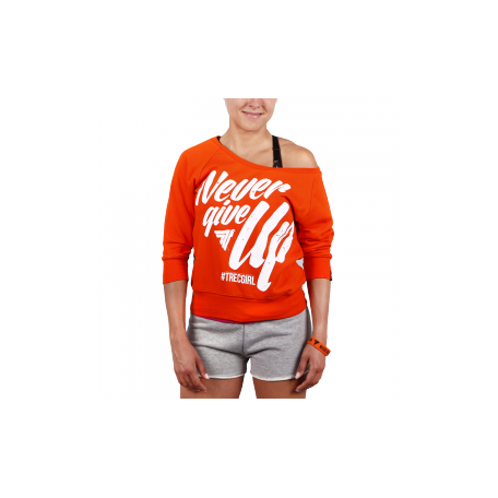 TREC TW BLUZA DAMSKA SWEATSHIRT 01 ORANGE