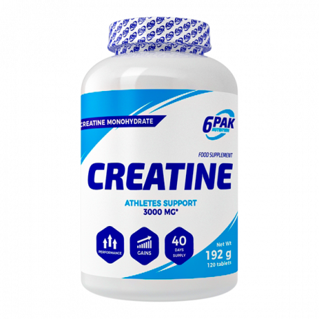 6PAK Creatine Monohydrate 120 tabl