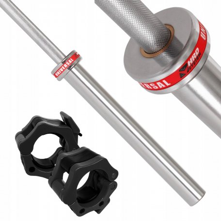 BELTOR GRYF PROSTY OLIMPIJSKI 220cm / 50mm + ZACISKI