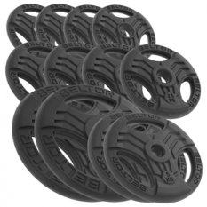 BELTOR ZESTAW 45KG OBCIĄŻENIE ŻELIWNE KIEROWNICA 26MM FASTGRIP