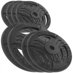 BELTOR ZESTAW 80KG OBCIĄŻENIE ŻELIWNE KIEROWNICA 26MM FASTGRIP