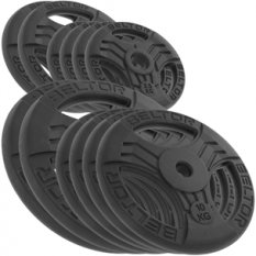 BELTOR ZESTAW 100KG OBCIĄŻENIE ŻELIWNE KIEROWNICA 26MM FASTGRIP