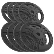 BELTOR ZESTAW 60KG OBCIĄŻENIE ŻELIWNE KIEROWNICA 29MM FASTGRIP