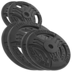 BELTOR ZESTAW 70KG OBCIĄŻENIE ŻELIWNE KIEROWNICA 31MM FASTGRIP