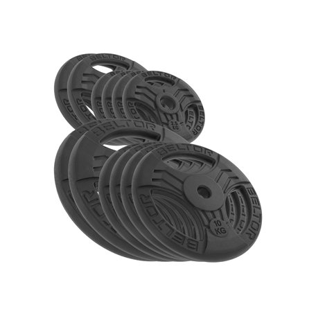 BELTOR ZESTAW 100KG OBCIĄŻENIE ŻELIWNE KIEROWNICA 31MM FASTGRIP