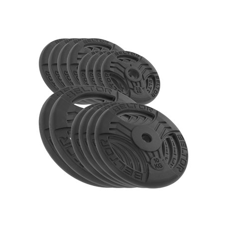 BELTOR ZESTAW 110KG OBCIĄŻENIE ŻELIWNE KIEROWNICA 31MM FASTGRIP