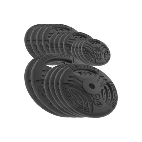 BELTOR ZESTAW 115KG OBCIĄŻENIE ŻELIWNE KIEROWNICA 31MM FASTGRIP