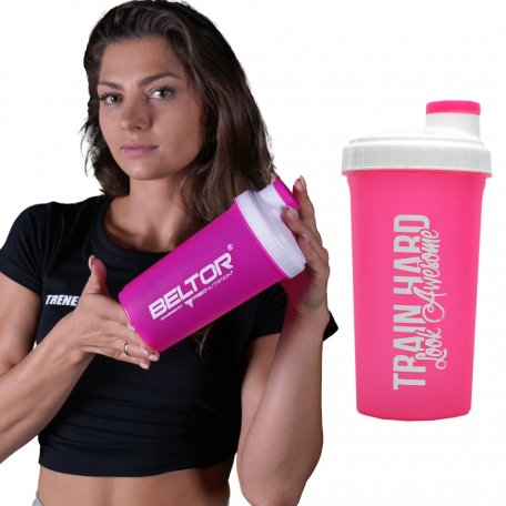 Beltor Shaker 700ml Różowy Train Hard Look Awesome2