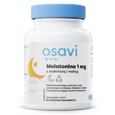 OSAVI MELATONINA Z WALERIANĄ I MELISĄ 1 mg - 60 vcaps