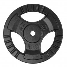 Kawmet Obciążenie żeliwne czarne z uchwytami 20kg/29mm