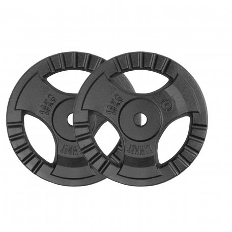 Kawmet Zestaw 20 kg obciążenia żeliwne kierownica 2x10kg