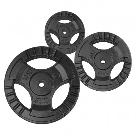 Kawmet Zestaw 80 kg obciążenia żeliwne talerz 28,5 mm