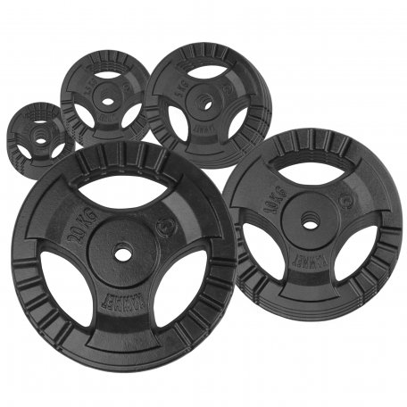 Kawmet Zestaw 115 kg obciążenia żeliwne talerz 28,5 mm