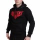 Beltor Bluza Męska z Kapturem Hoodie Red Logo Black