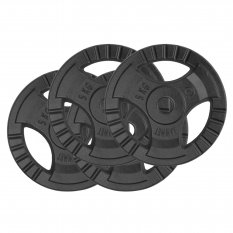 Kawmet Zestaw 20kg obciążenia żeliwne kierownica 4x5kg