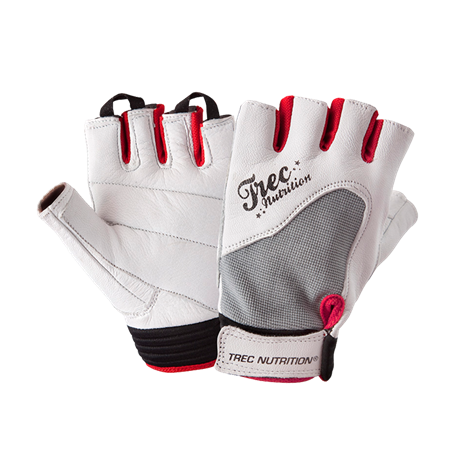 TREC RĘKAWICE DAMSKIE FITNESS BIAŁE
