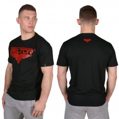 BELTOR KOSZULKA MĘSKA CZARNA "RED LOGO"