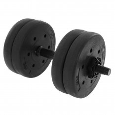 HRD Regulowana hantla bitumiczna 10,3KG + zaciski