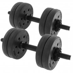 HRD Regulowane hantle bitumiczne 10,6KG + zaciski