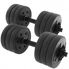 HRD Regulowane hantle bitumiczne 15,7KG + zaciski