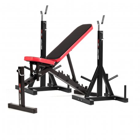 BELTOR ZESTAW ŁAWKA REGULOWANA TRENINGOWA + STOJAKI REGULOWANA