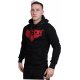 Beltor Bluza Męska z Kapturem Hoodie Red Logo Black