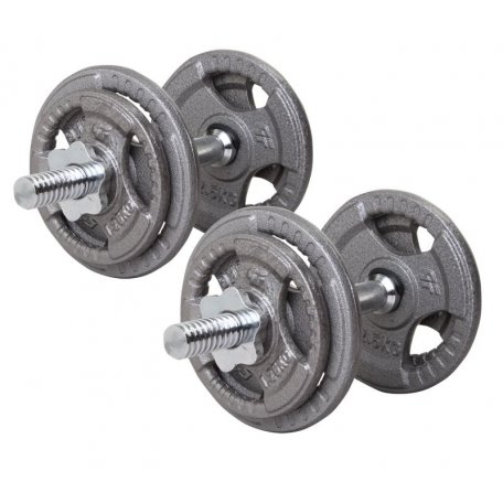 PF Zestaw hantlii żeliwnych kierownica hamertone 2 x 10 kg