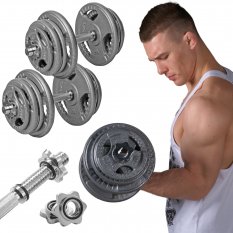 PF Zestaw hantli żeliwnych kierownica hamertone 2 x 25 kg