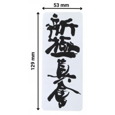 BELTOR NASZYWKA SHINKYOKUSHINKAI NA KIMONO KANJI