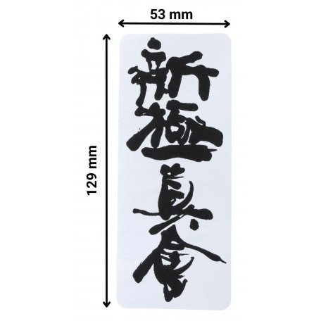 BELTOR NASZYWKA SHINKYOKUSHINKAI NA KIMONO KANJI