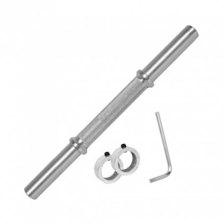 Gryf prosty gładki 35cm / 30mm + zaciski sztanga - Beltor