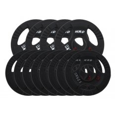 HRD Obciążenie żeliwne kierownica 51,5mm olimpijskie. Zestaw 20kg. (4x2,5, 8x1,25)
