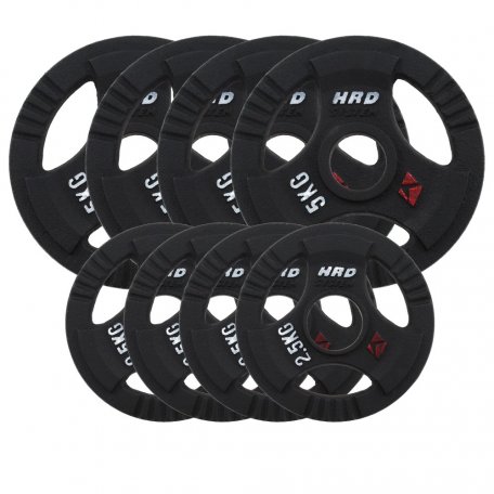 HRD Obciążenie żeliwne kierownica 51,5mm olimpijskie. Zestaw 30kg. (4x5, 4x2,5)
