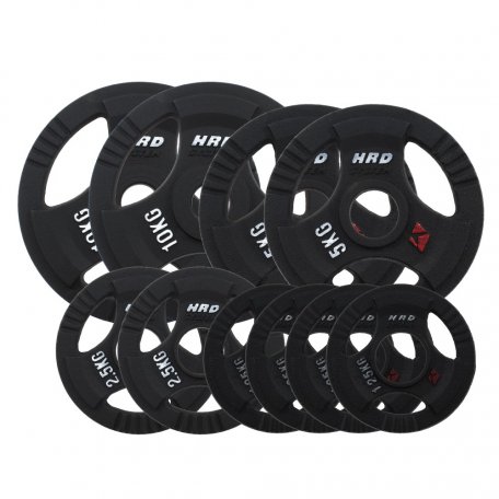 HRD Obciążenie żeliwne kierownica 51,5mm olimpijskie. Zestaw 40kg. (2x10, 2x5, 2x2,5, 4x1,25)