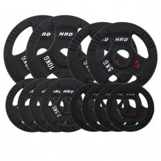 HRD Obciążenie żeliwne kierownica 51,5mm olimpijskie. Zestaw 45kg. (2x10, 2x5, 4x2,5, 4x1,25)