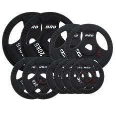HRD Obciążenie żeliwne kierownica 51,5mm olimpijskie. Zestaw 80kg. (2x20, 2x10, 2x5, 4x2,5)