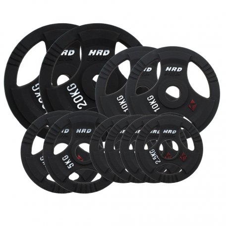 HRD Obciążenie żeliwne kierownica 51,5mm olimpijskie. Zestaw 80kg. (2x20, 2x10, 2x5, 4x2,5)
