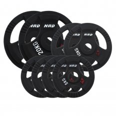 HRD Obciążenie żeliwne kierownica 51,5mm olimpijskie. Zestaw 80kg. (2x20, 2x10, 4x5)