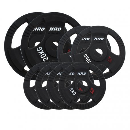 HRD Obciążenie żeliwne kierownica 51,5mm olimpijskie. Zestaw 80kg. (2x20, 2x10, 4x5)