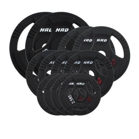 HRD Obciążenie żeliwne kierownica 51,5mm olimpijskie. Zestaw 90kg. (2x20, 2x10, 4x5, 4x2,5)