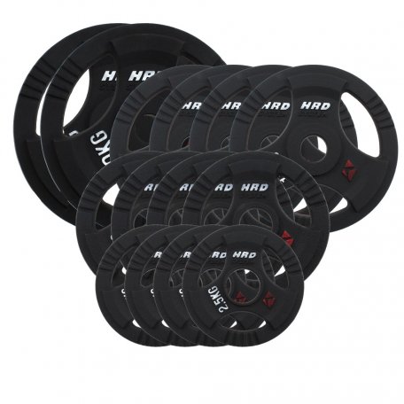 HRD Obciążenie żeliwne kierownica 51,5mm olimpijskie. Zestaw 110kg. (2x20, 4x10, 4x5, 4x2,5)
