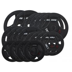 HRD Obciążenie żeliwne kierownica 51,5mm olimpijskie. Zestaw 115kg. (2x20, 4x10, 4x5, 4x2,5, 4x1,25)