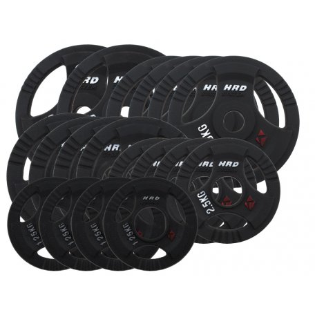 HRD Obciążenie żeliwne kierownica 51,5mm olimpijskie. Zestaw 115kg. (2x20, 4x10, 4x5, 4x2,5, 4x1,25)