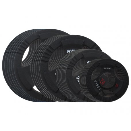 HRD Obciążenie żeliwne kierownica 51,5mm olimpijskie. Zestaw 120kg. (6x10, 6x5, 8x2,5, 8x1,25)