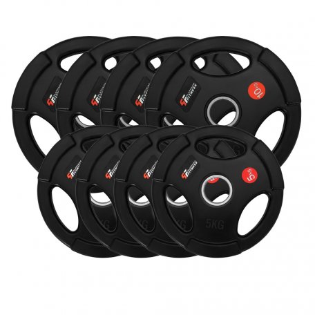 PF Zestaw 60kg Obciążenie Olimpijskie Gumowane 50mm