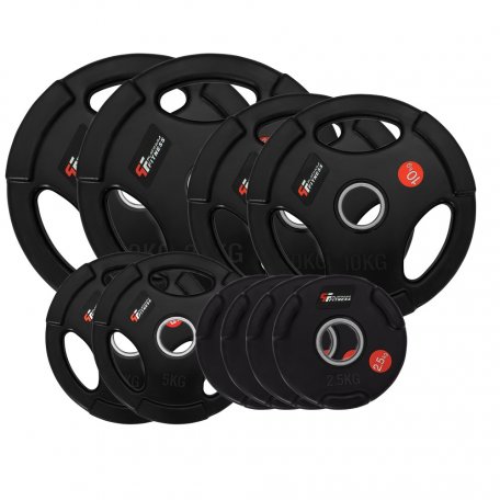 PF Zestaw 80kg Obciążenie Olimpijskie Gumowane 50mm