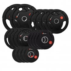 PF Zestaw 115kg Obciążenie Olimpijskie Gumowane 50mm