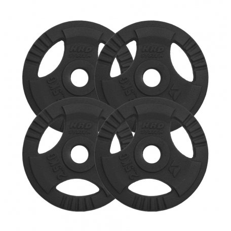 HRD Obciążenie żeliwne kierownica 29mm Zestaw 10kg (4x2,5)