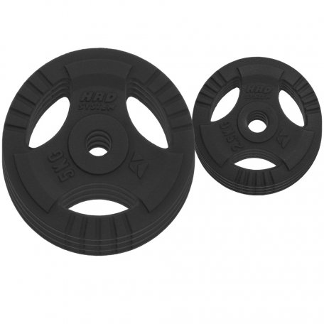 HRD Obciążenie żeliwne kierownica 29mm Zestaw 30kg (4x5, 4x2,5)