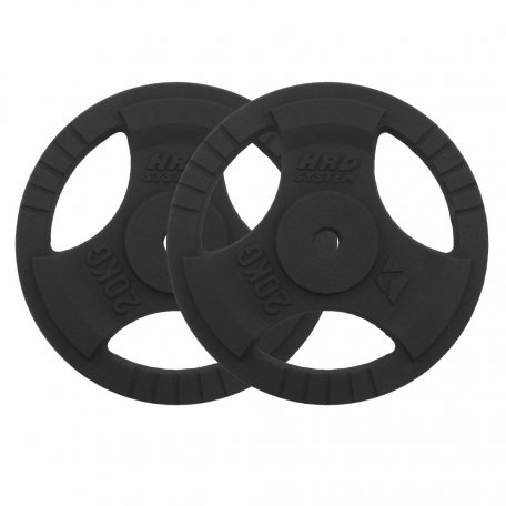 HRD Obciążenie żeliwne kierownica 29mm Zestaw 40kg (2x20)